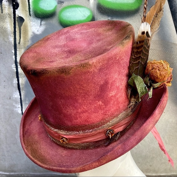 ROSES & RUST Custom Vintage Top Hat - Picture 5 of 16